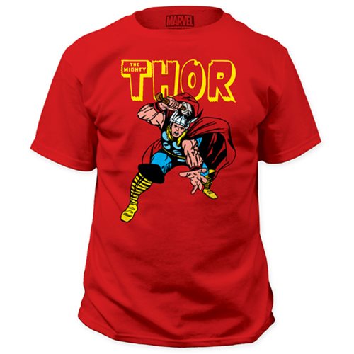 The Mighty Thor War Hammer Red T-Shirt